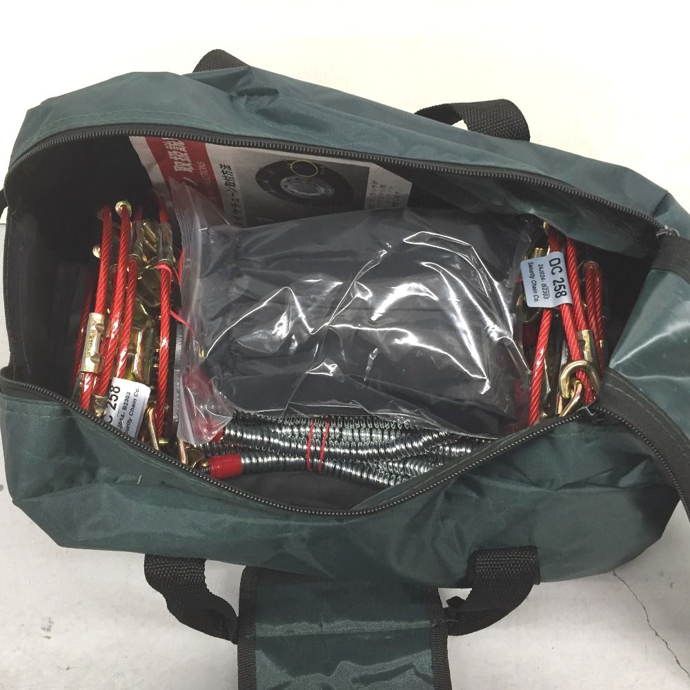 タイヤチェーン SCC JAPAN DC258|1ペア(タイヤ2本分)|小・中型トラック用 ケーブルチェーン スプリングタイヤチェーン コイル SCCタイヤチェーン DC258|195⁄80R16他|1ペア(タイヤ2本分