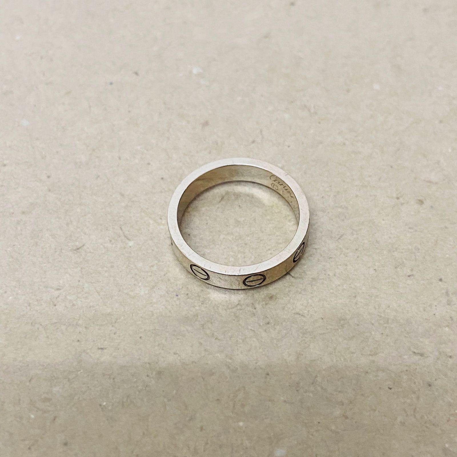 Cartier カルティエ ミニラブ リング K18WG ホワイトゴールド 8号 Cartier カルティエ ミニラブ リング K18WG ホワイトゴールド 8号