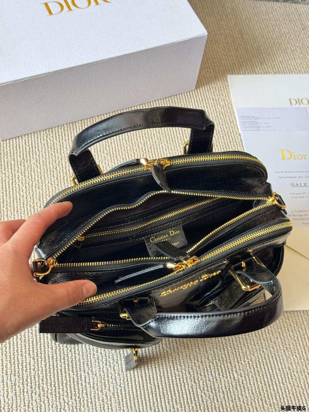今日特価】Dior 2025 新作 Grand Tour ボウリングバッグ 28×17cm