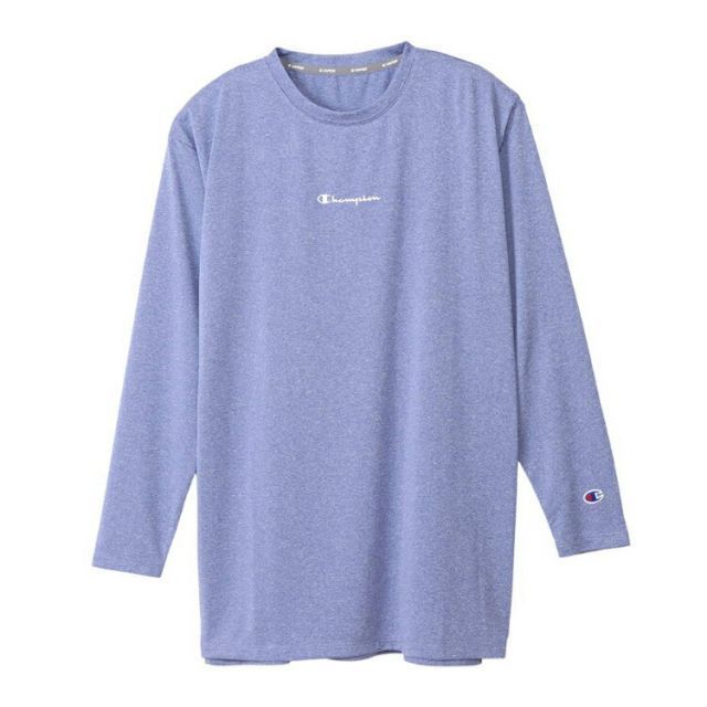 HANES ヘインズ LONG SLEEVE T-SH パープル Lサイズ CW-XS401 240 | スポーツ スポーツウエア ウエア 服 衣類 トップス 長袖 ロングスリーブ Tシャツ ロンT 素材 機能性 ポリエステル リサイクル 防臭機能