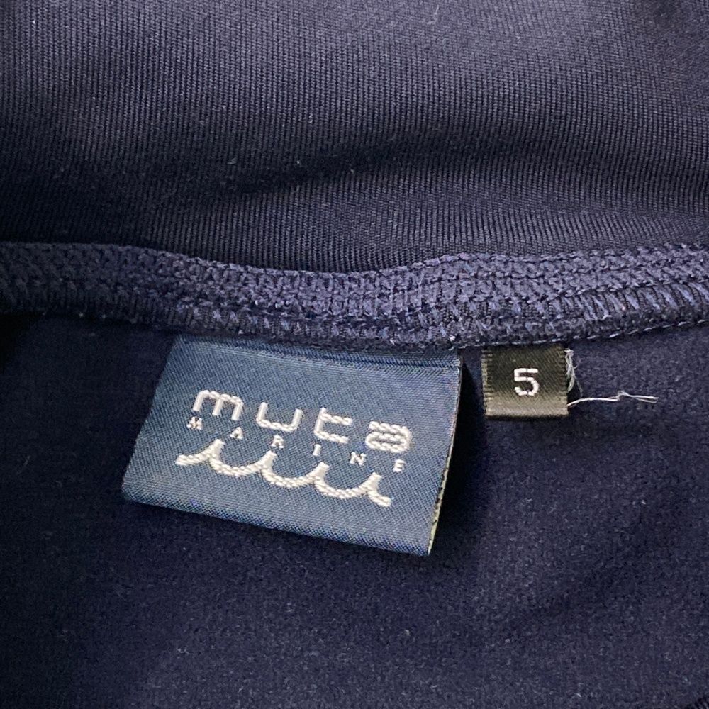 サイズ：5 MUTA MARINE ムータマリン  裏起毛 ハイネック 長袖Tシャツ  ネイビー系 [240101413463] ゴルフウェア メンズ ストスト サイズ：5 MUTA MARINE ムータマリン 裏起毛 ハイネック 長袖T