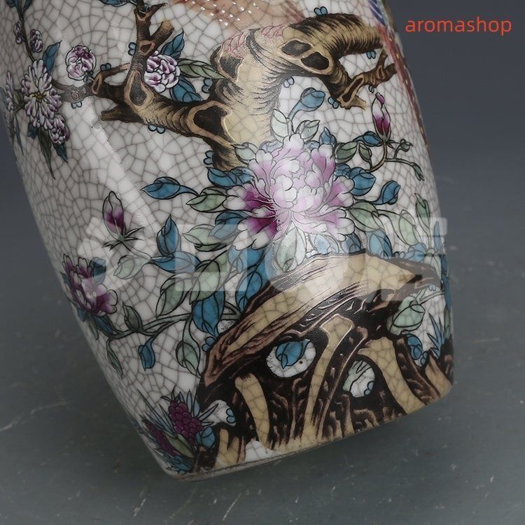 官窯焼き 粉彩描金 磁器 花瓶 景徳鎮 置物　中国陶磁 中国美術 高品質 官窯焼き 粉彩描金 磁器 花瓶 景徳鎮 置物 中国陶磁 中国