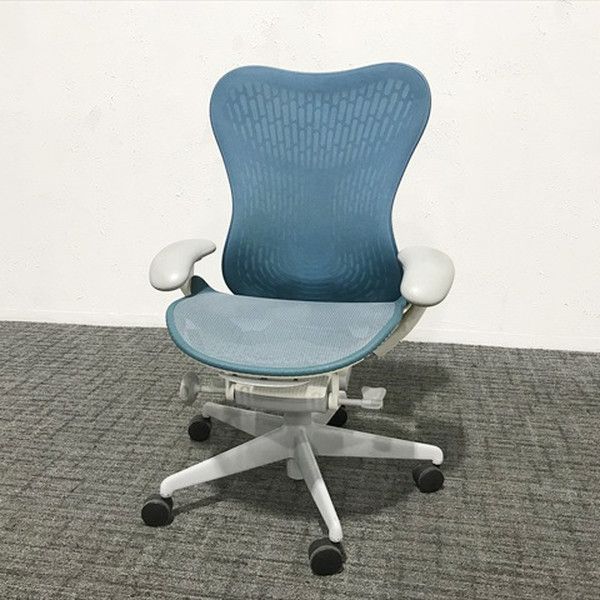 HermanMiller ミラ2チェア ランバーサポート付 オフィスチェア ハーマンミラー ターコイズ