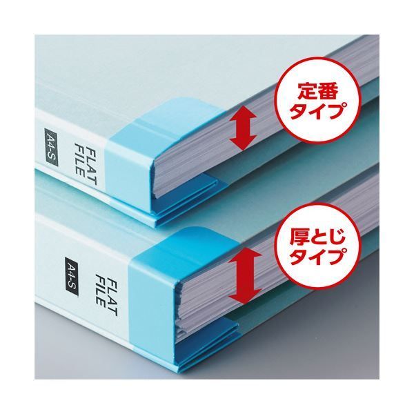 TANOSEE フラットファイル厚とじ（ＰＰ） Ａ４タテ ２５０枚収容 背幅