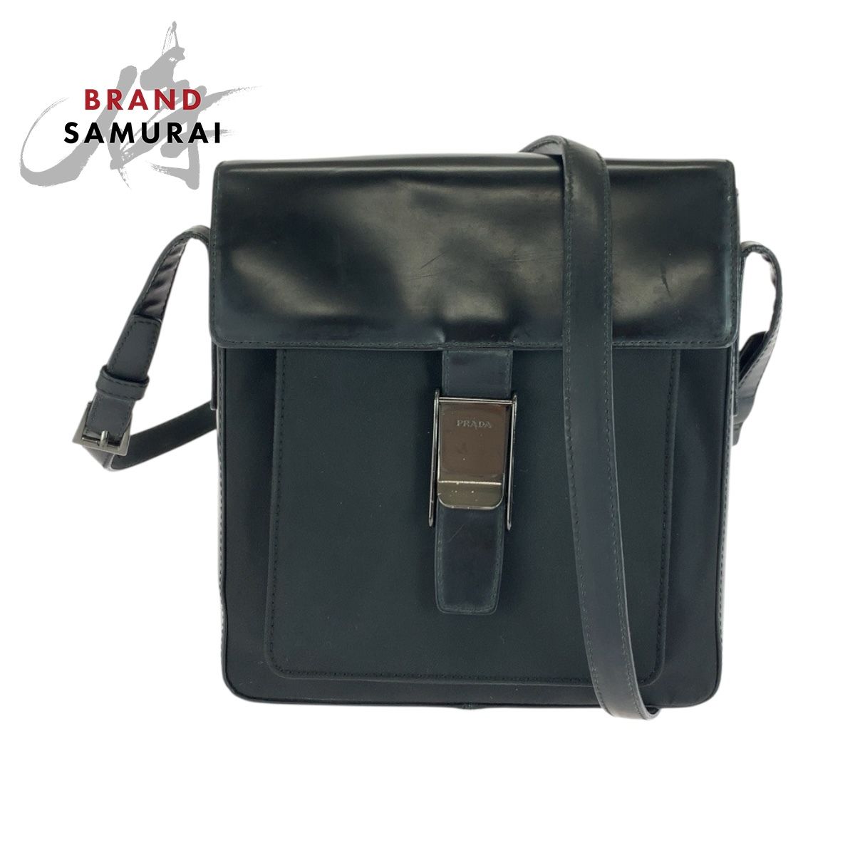 美品 PRADA ブラックショルダーバッグ ケース付き PRADA ブラック ショルダーバッグ