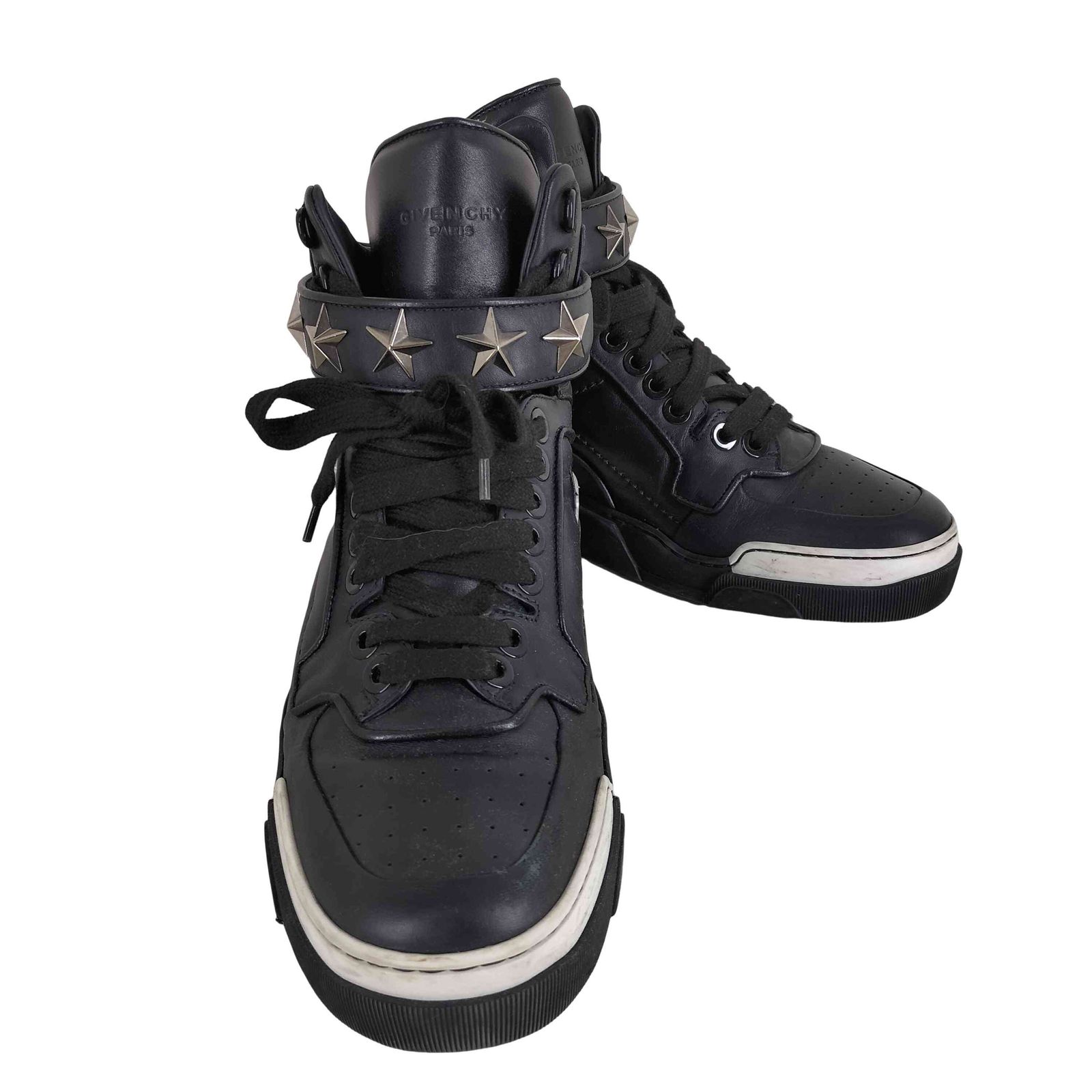 ジバンシィ GIVENCHY スタースタッズ ハイカットスニーカー レザースニーカー BLACK (ブラック) メンズ  39