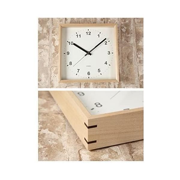 電波掛け時計 掛時計 【木目調盤/ブラウン数字】 木製フレーム プライウッド 電波掛け時計 掛時計 【木目調盤/ブラウン数字】 木製フレーム