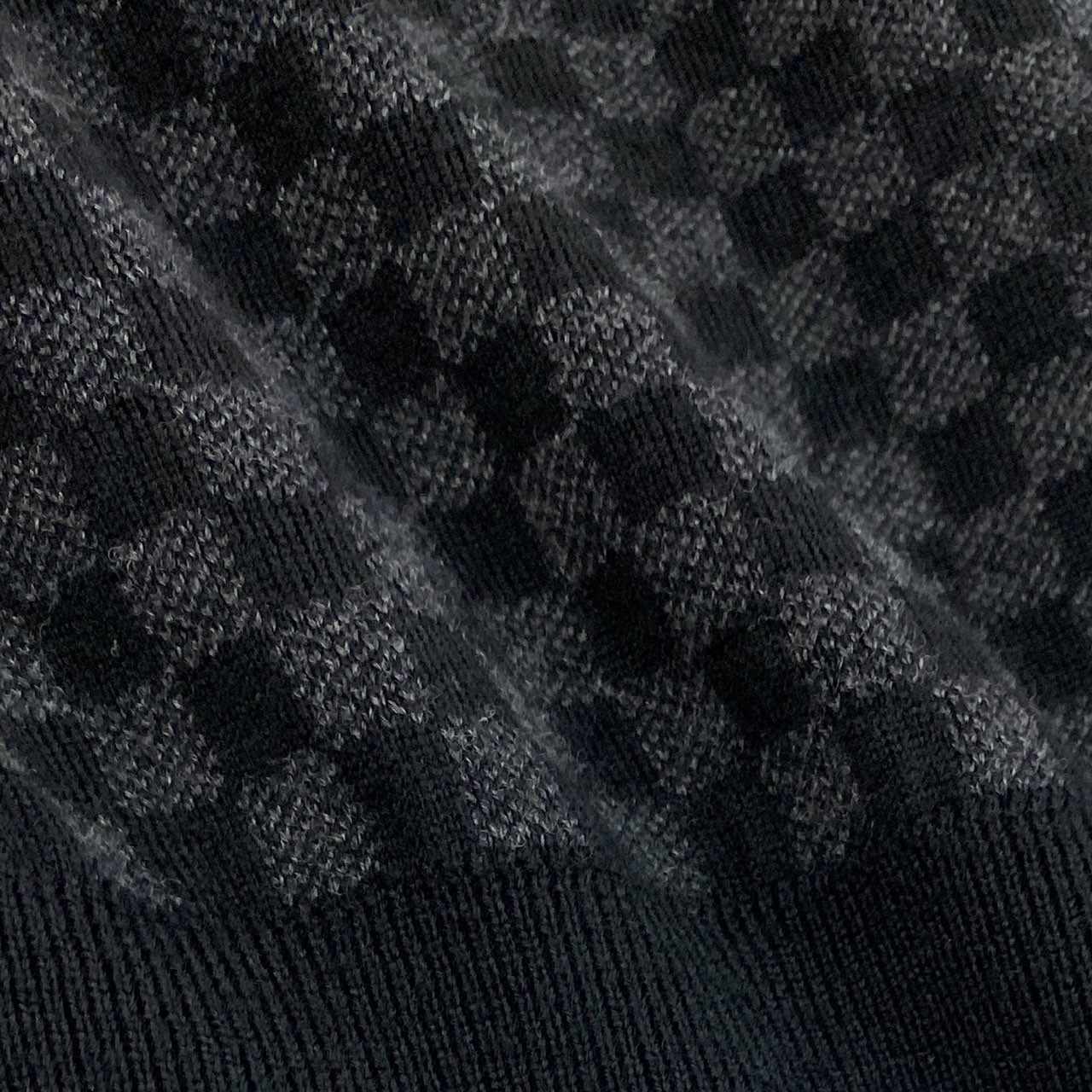 46j3 LOUIS VUITTON ルイヴィトン ダミエ Vネック プルオーバー ニット  