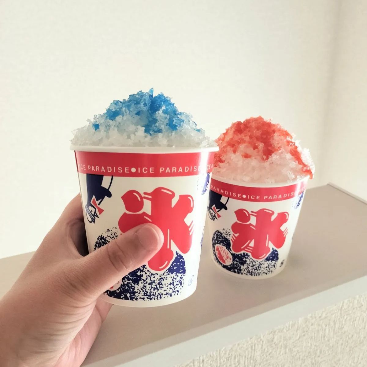 かき氷 2種類 食品サンプル - メルカリ