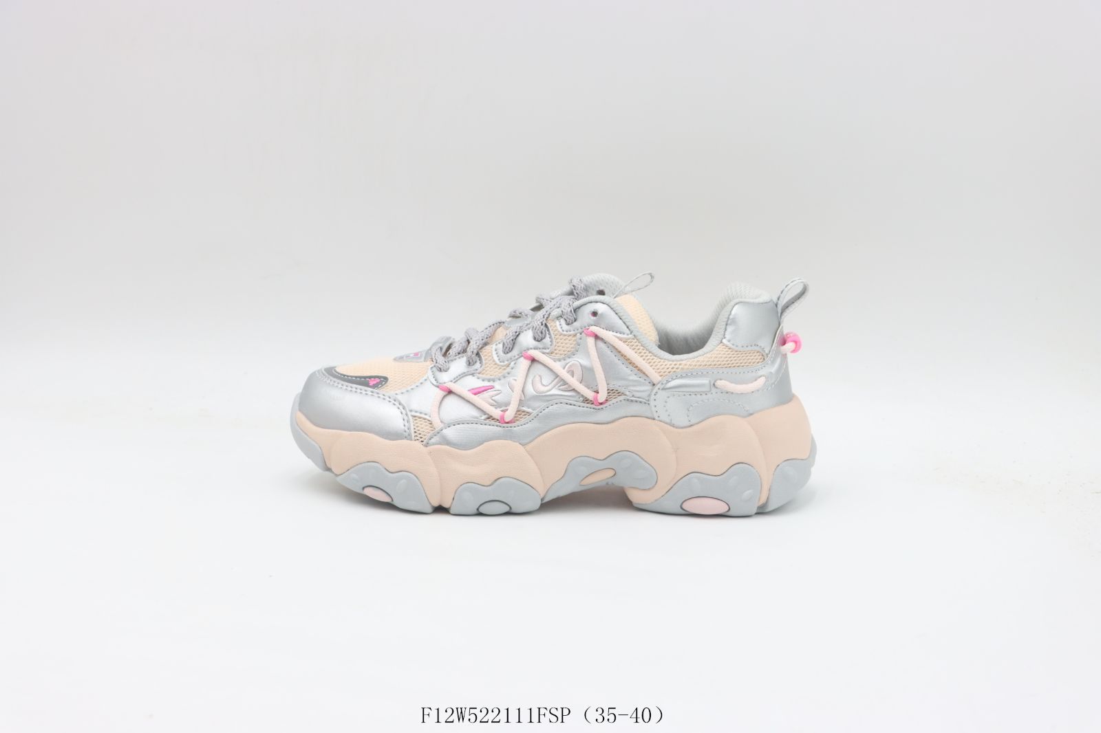 今日 FILA フィラ オルダーシューズ F12W522111FSP シルバーピンク-WTO輸入2