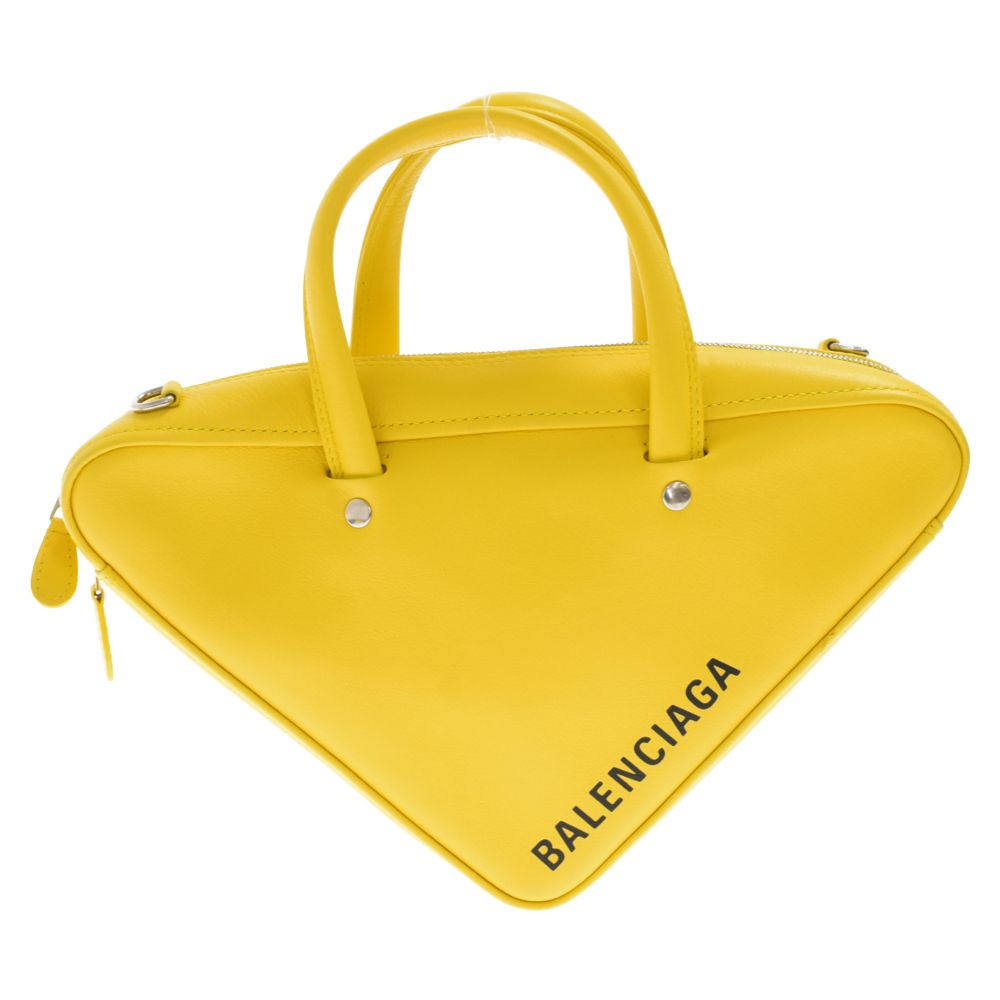 BALENCIAGA バレンシアガ Triangle Duffel トライアングル ダッフル XS 2WAYショルダーバッグ 531048 イエロー BALENCIAGA (バレンシアガ) Triangle Duffel トライアングル ダッフル