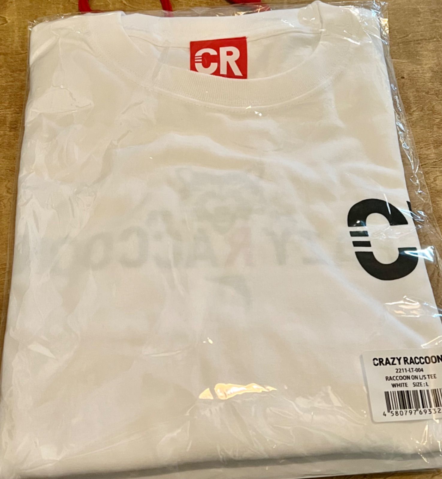Crazy Raccoon ロングスリーブ Tシャツ ロンT 白 L - メルカリ