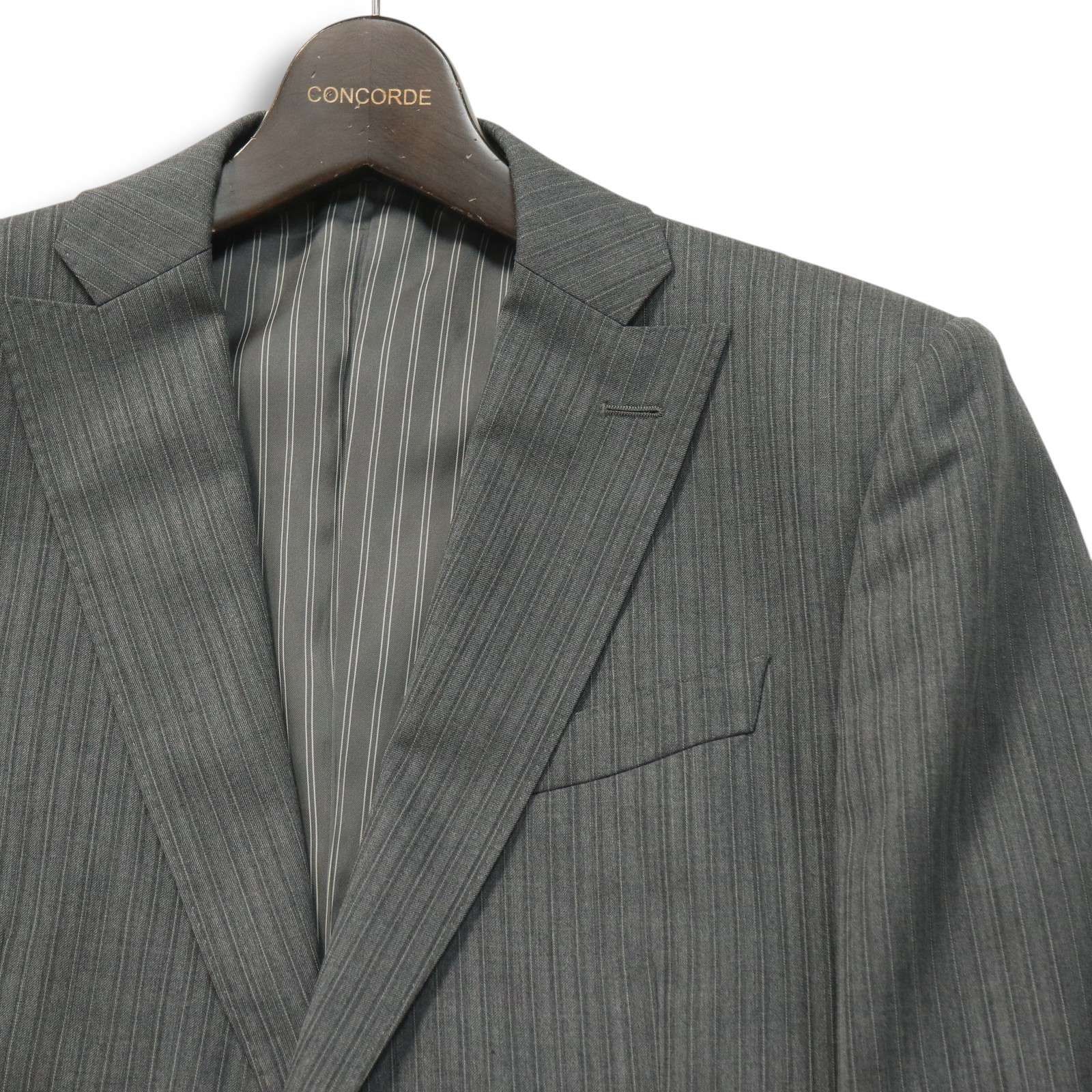 極美品】A.S.M アトリエサブメン セットアップスーツ グレー 2XL