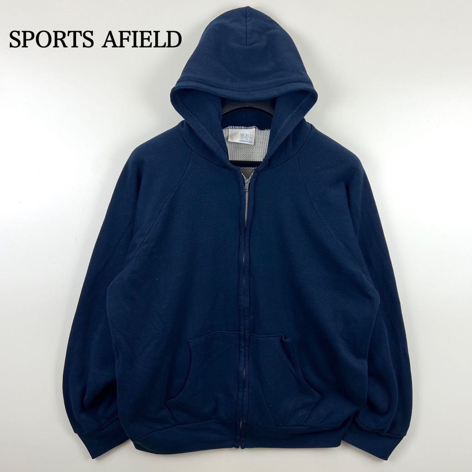 SPORTS AFIELD 70s USA VTG double face zip hoodie L スポーツア
