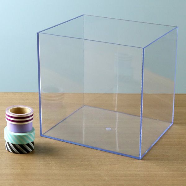 クリアケース 収納ケース 8個セット 約 幅18×奥行18×高さ18cm 透明