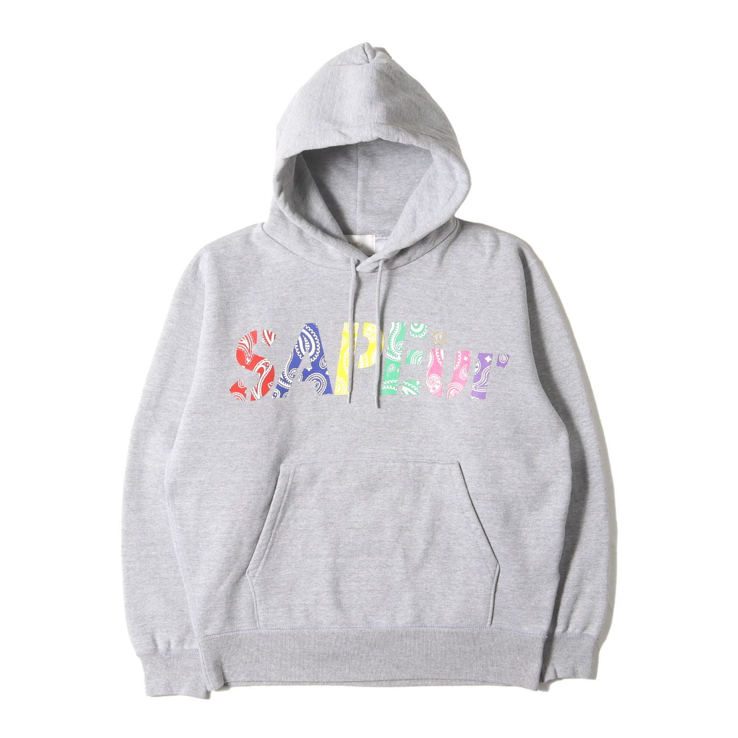 A Elegantes SAPEur / パーカー/L/コットン/BLK/無地/MULTI BANDANA LOGO// A Elegantes SAPEur サプール パーカー サイズ:S マルチ バンダナロゴ