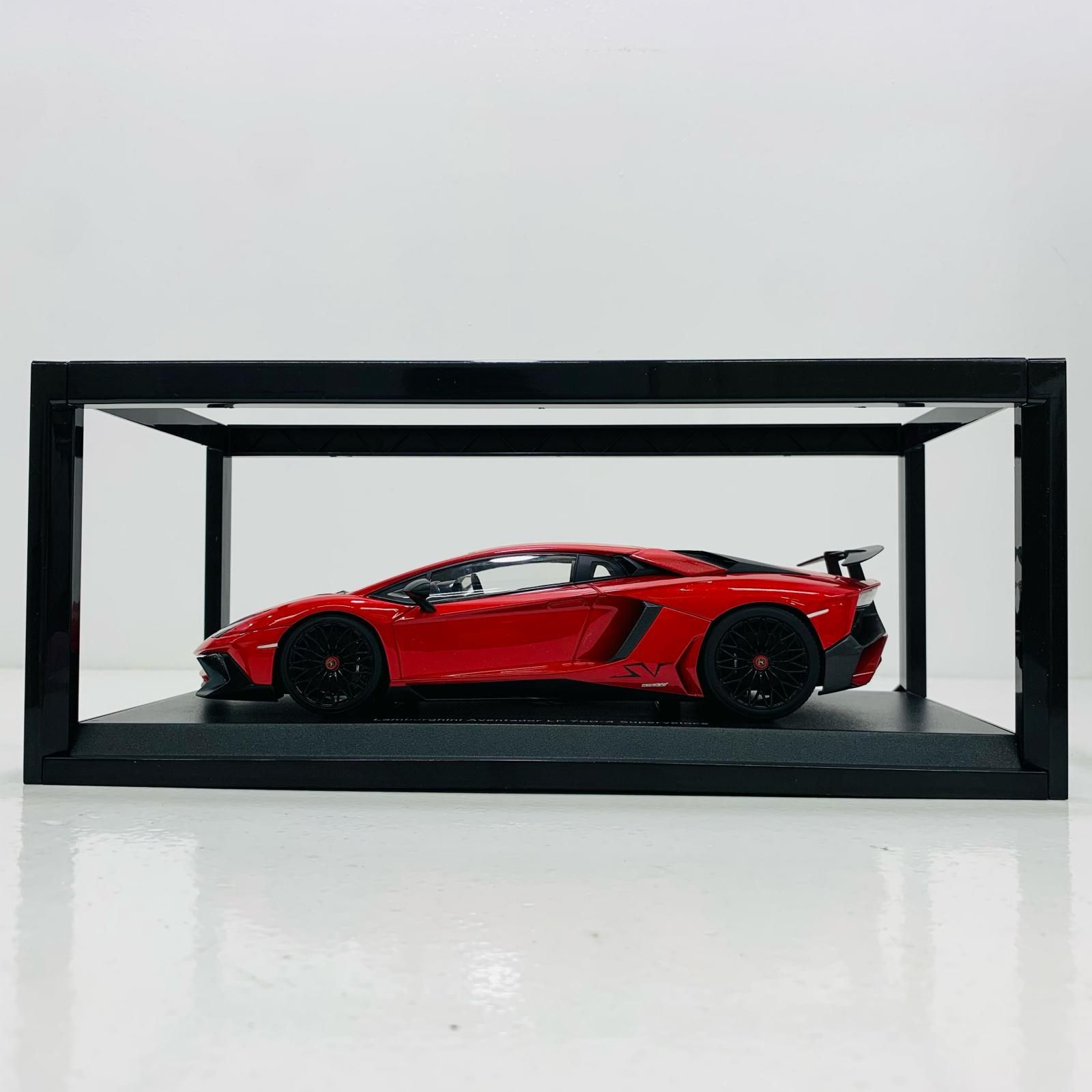 中古 おもちゃ・玩具 OUSIAシリーズ LamborghiniAventadorSV スケール 1/18 2016年製 (レッド) 【726】 中古 おもちゃ・玩具 OUSIAシリーズ LamborghiniAventadorSV