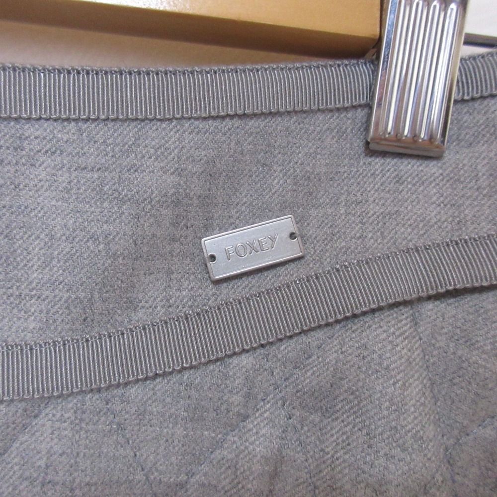 美品 23年商品 FOXEY フォクシー クロスリリー ひざ下丈 キルティング  