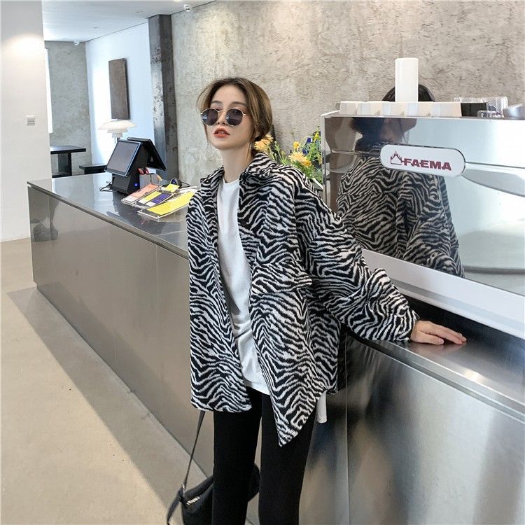 大人気⭐️ゼブラ柄 コートジャケット アニマル柄 オーバーサイズ