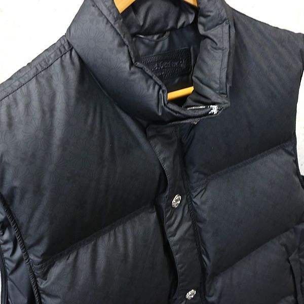 専用　新品正規店購入 CHROME HEARTS STIFF V2 ダウンベスト 銀座店 クロムハーツ 未使用 STIFF V2 総柄 ダウンベスト メンズ size