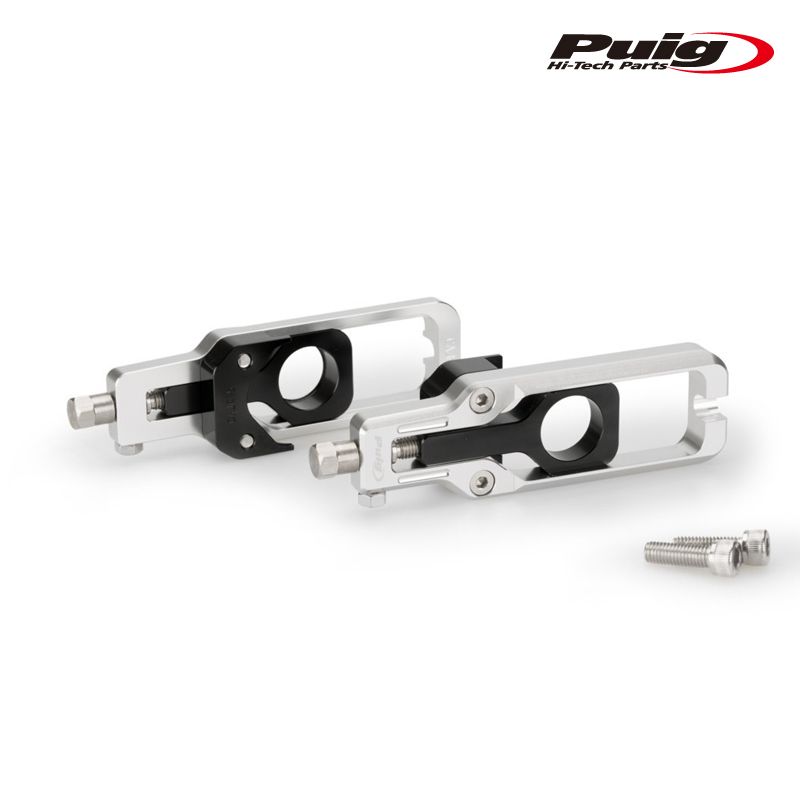 Puig 20690P CHAIN TENSIONER SILVER Kawasaki ZX-10R 11-15 プーチ チェーン テンショナー