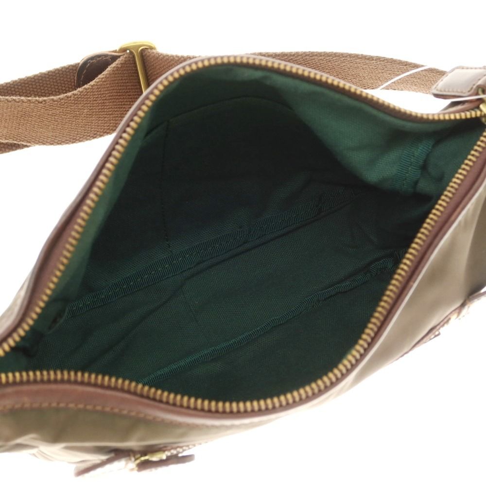 中古】フェリージ Felisi 04-35 ナイロン レザー ショルダーバッグ