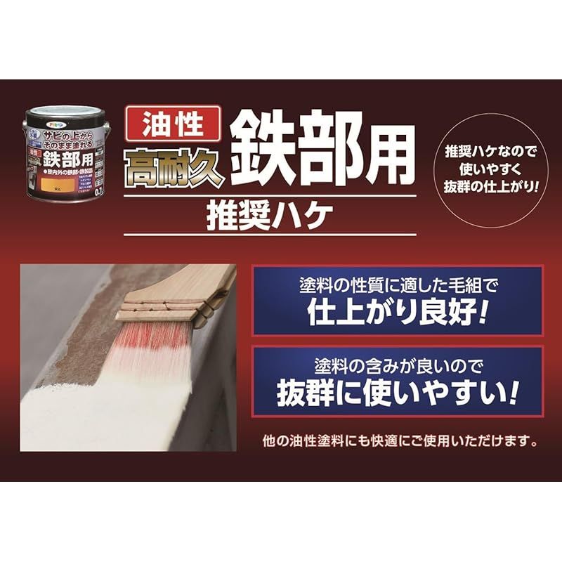 油性高耐久鉄部用の塗装に 化学繊維