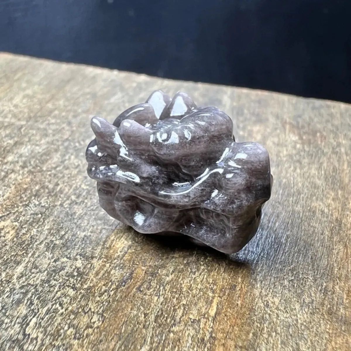 011582   高品質　黒曜石シルバーオブシディアン龍神、貫通穴、5個 011582 高品質黒曜石シルバーオブシディアン龍神、貫通穴、5個