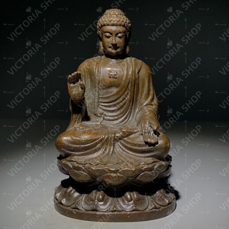 仏教美術 大日如来釈迦坐像 居宅 奉納 書斎 茶室 置物 装飾品 工芸品 仏像 大日如来 釈迦牟尼 老仏像 仏像祈福 鎮宅 置物 装飾品 工芸