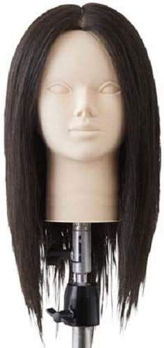 【数量限定】ヘアマネキン 美容師 パーマ 練習 メイクなし 人毛100% ヘアカット Medium カットウィッグ petit amife