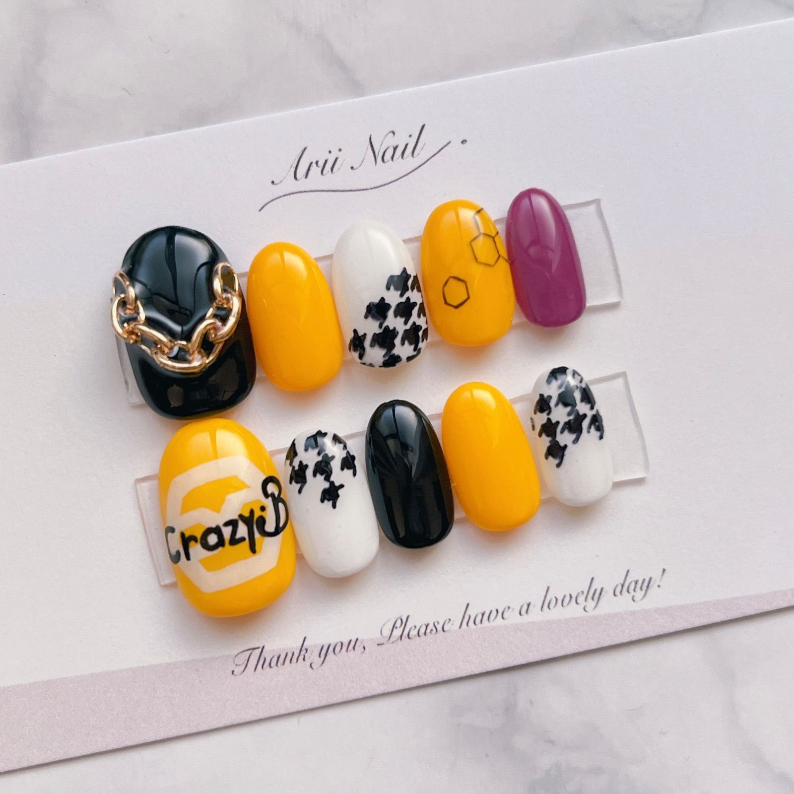 ネイルチップオーダー　フルオーダー 専用】フルオーダー crazyB ネイルチップ - メルカリ