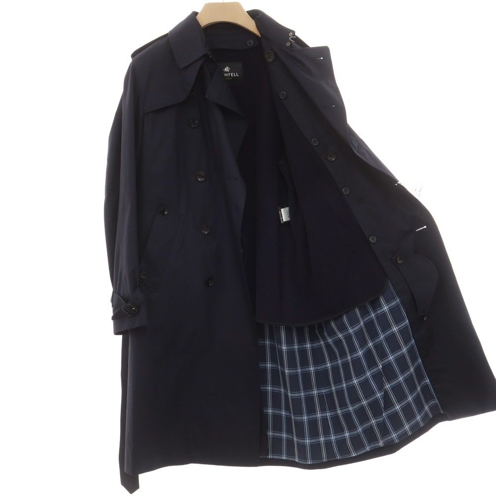 GRENFELL◇トレンチコート/40/コットン/BLK/無地//