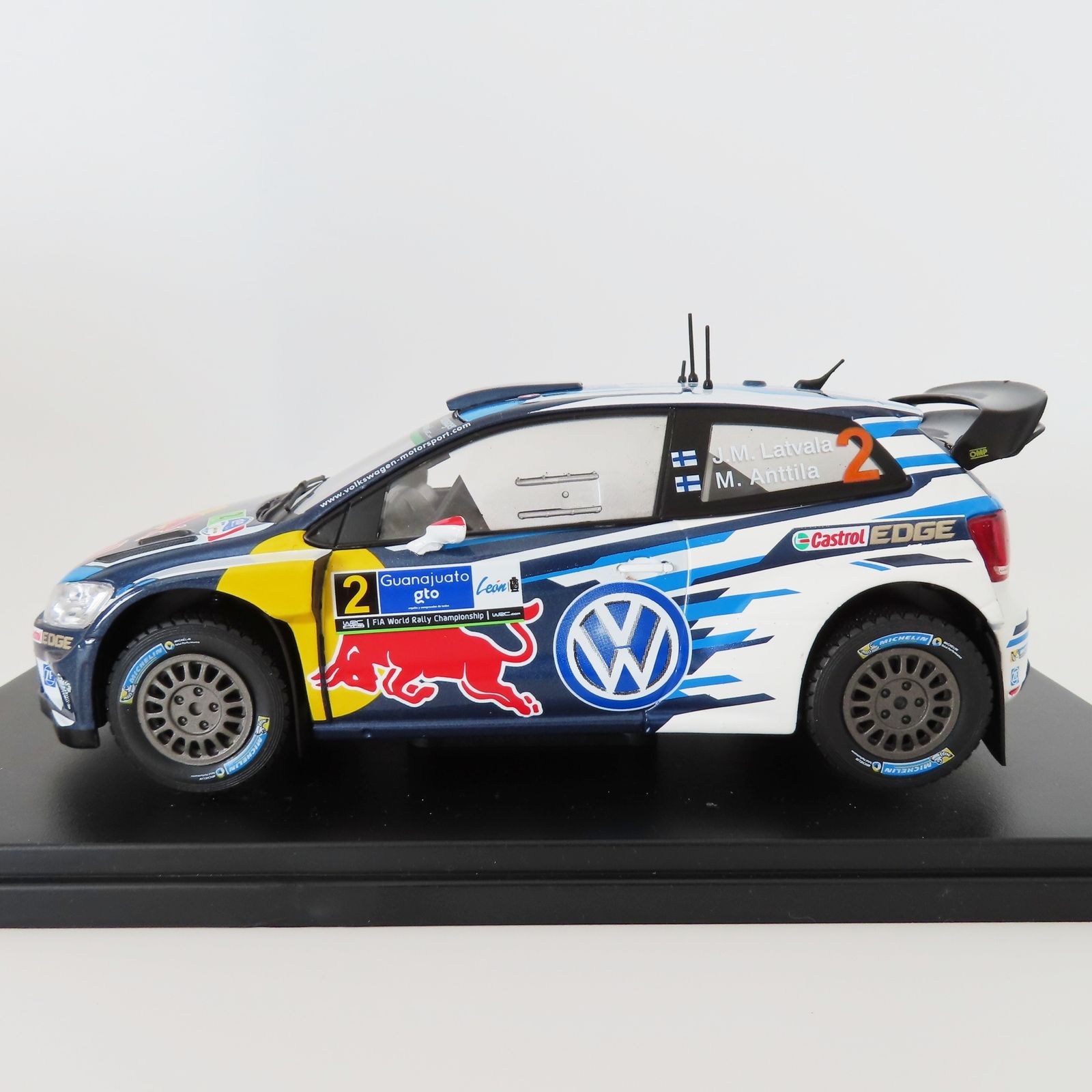M09-W02 WRC公認 1/24 Volkswagen Polo R WRC Latvala-Anttila Rally Guanajuato Mexico 2016 フォルクスワーゲン ポロ ラリー・メキシコ M09-W02 WRC公認 1/24 Volkswagen Polo R WRC Latvala-Anttila