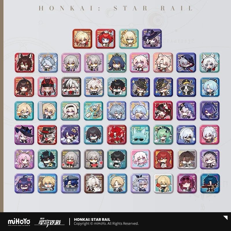 崩壊：スターレイル・公式 スクエア 缶バッジ（パム展覧会）ジェパード