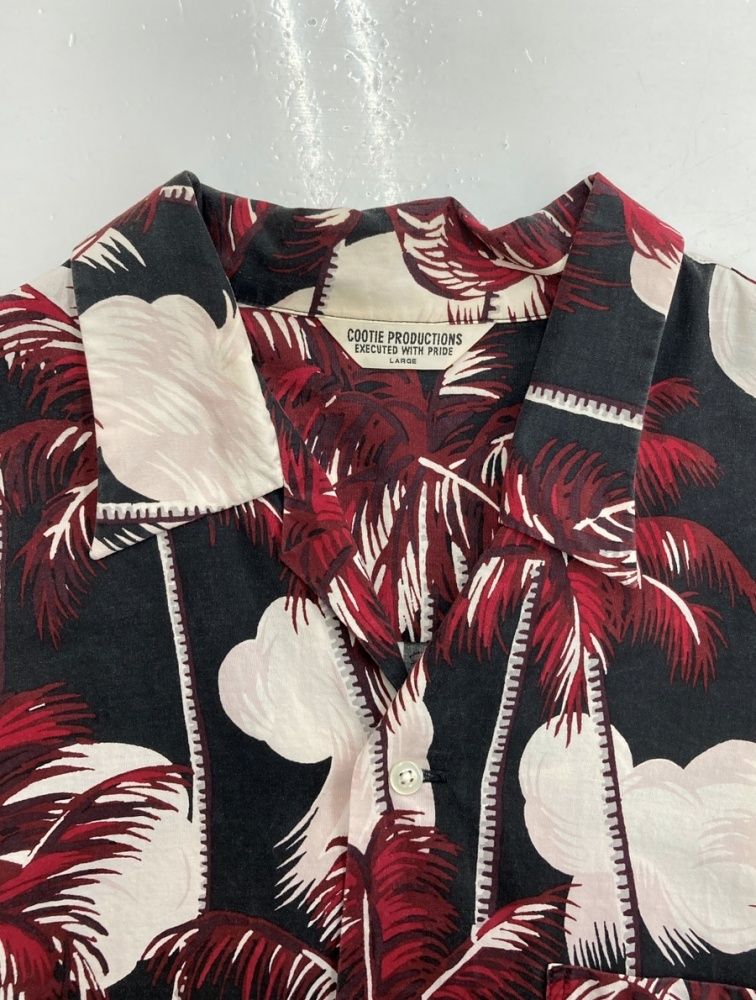 クーティー COOTIE Palm Tree Open-Neck S/S Shirt パーム ツリー