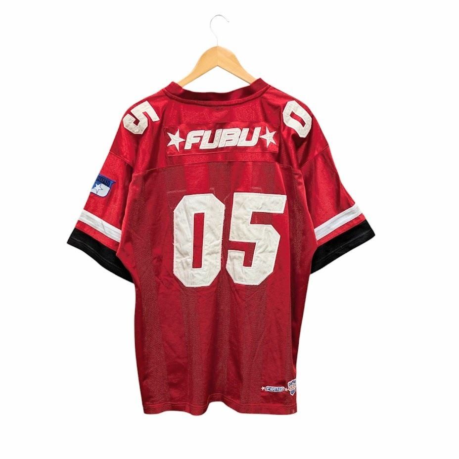 22 90s OLD FUBU オールド フブ ゲームシャツ フットボールシャツ 古着