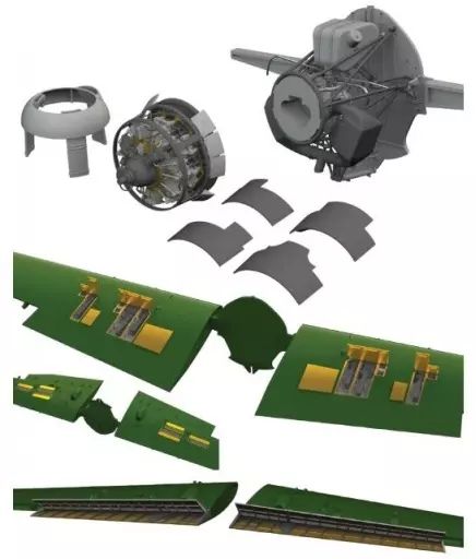 プラモデル　1/48 F4F-4 アドバンスドパーツセット エデュアルド用 「BIG SINシリーズ」 ディティールアップパーツ [EDUSIN648112] 中古】プラモデル 1/48 F4F-4 アドバンスドパーツセット