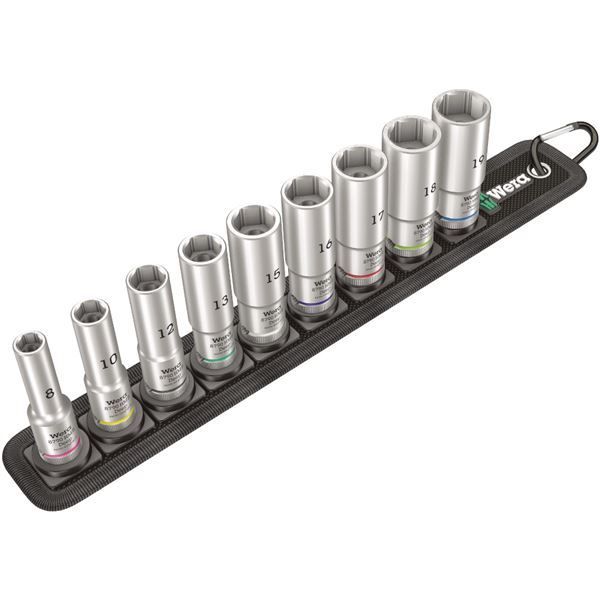 WERA ヴェラ 差込角 3|8DR 9点組 六角ねじ ボルト用 ディープソケット セット 004545 工具 ツール DIY 作業工具 道具