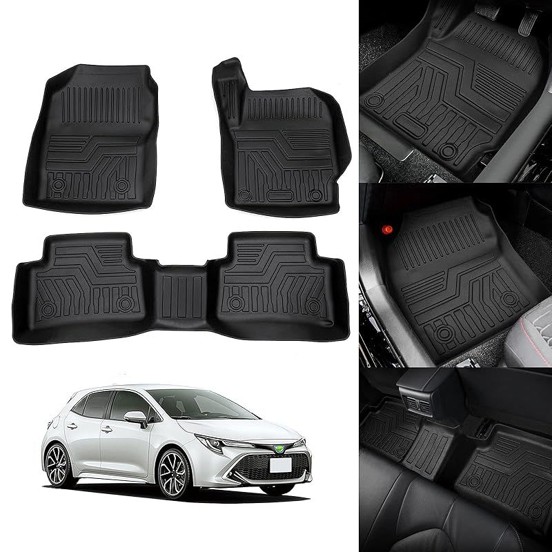 Cartist トヨタ カローラ スポーツ 210系 フロアマット 立体カーマット 2WD専用 COROLLA SPORT 210系 TPE素材 3Dフロアマット 防水 滑り防止 セカンドマット 耐汚れ カスタムパーツ ズレ防止 車種専用設