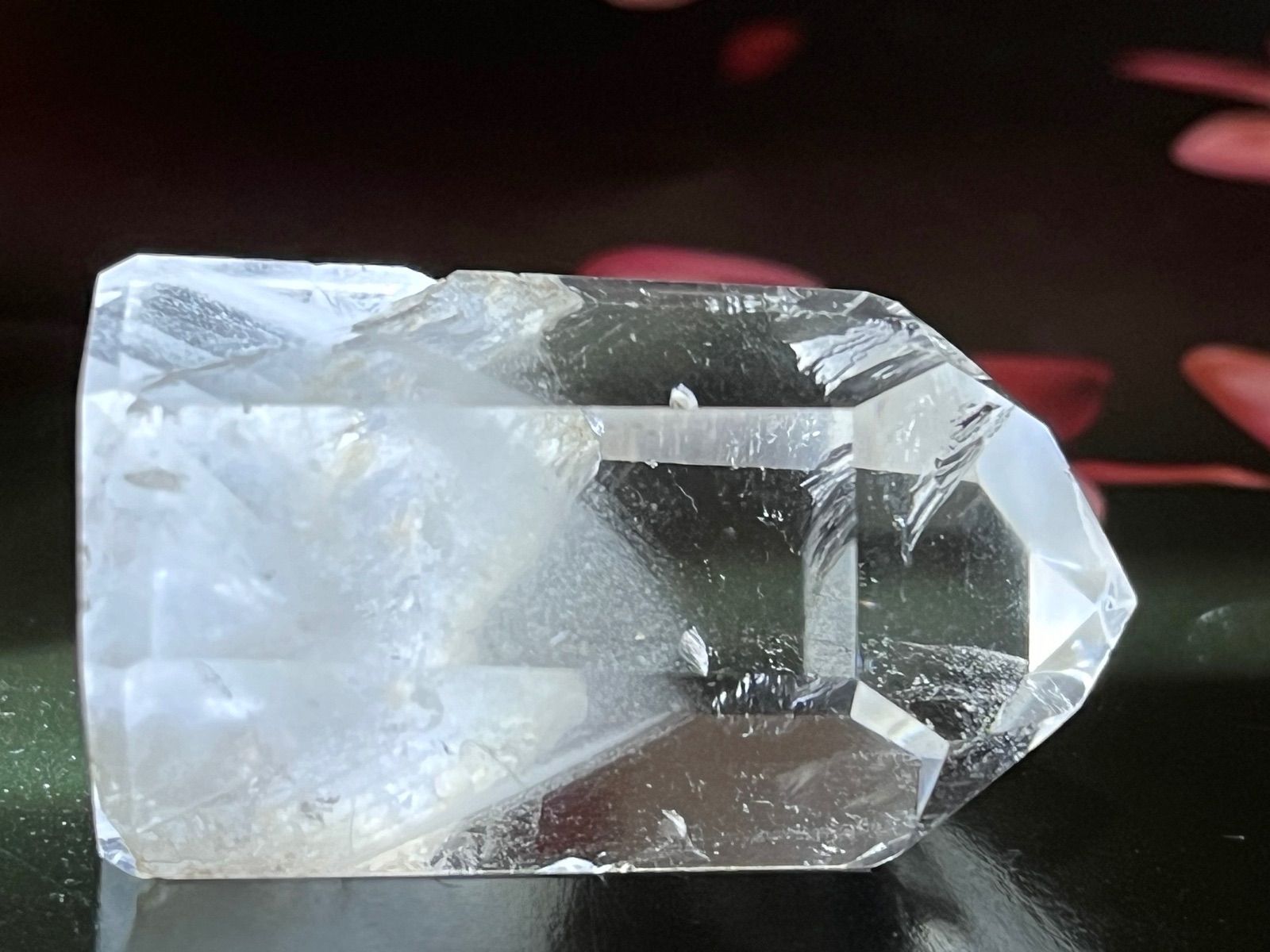 龍脈水晶 ホワイトファントム クリスタル 水晶 原石 ポリッシュ