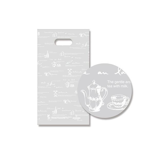 シモジマ HEIKO 手抜きポリ袋バイオHDポリ SG19-35 ティータイム 0066601501セット 1000枚 100枚×10パック