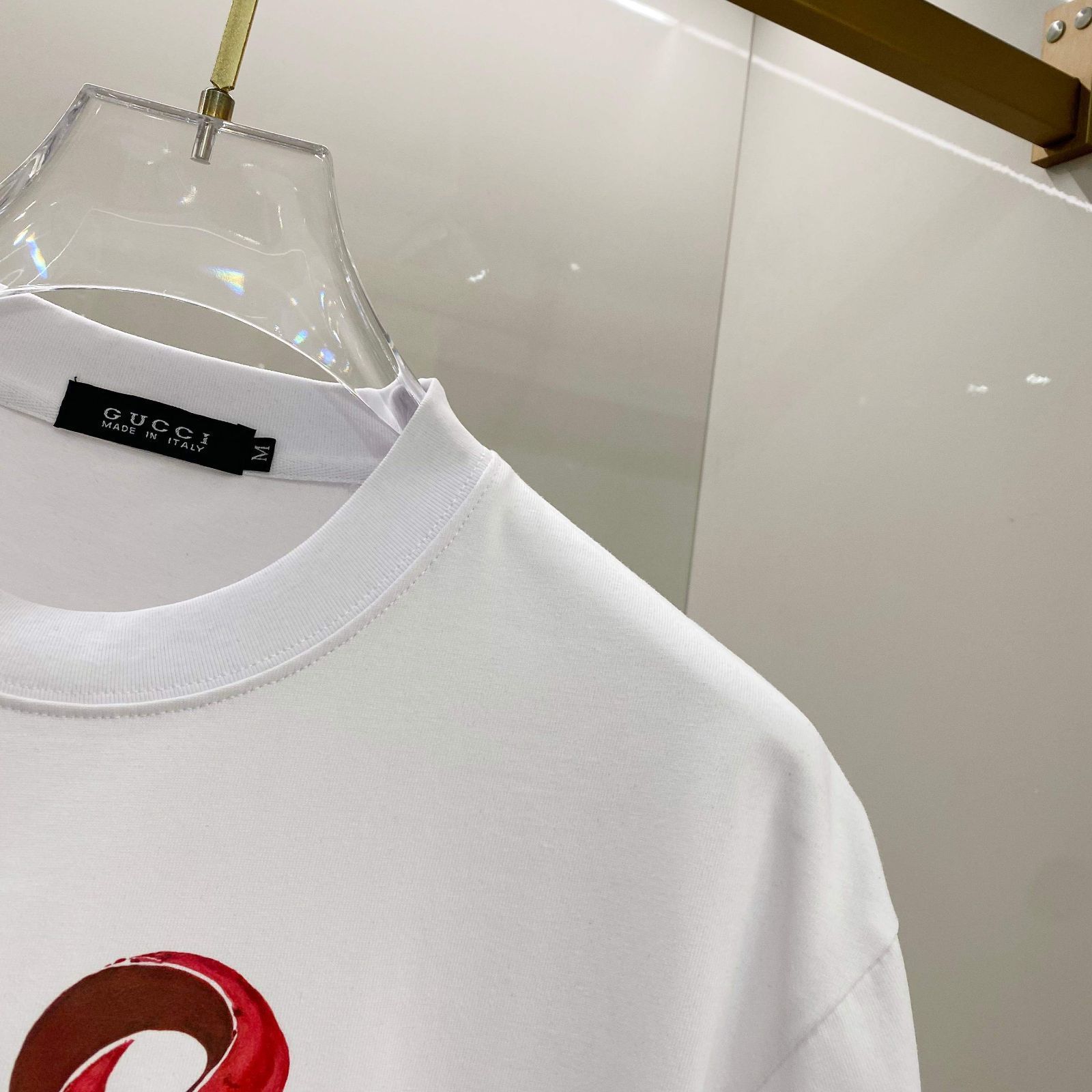 【GUCCI】グッチ 2025ss ロゴTシャツ ホワイト 今日特価】Gucci グッチ 2025 春夏 ショー限定 ロゴ T シャツ-3