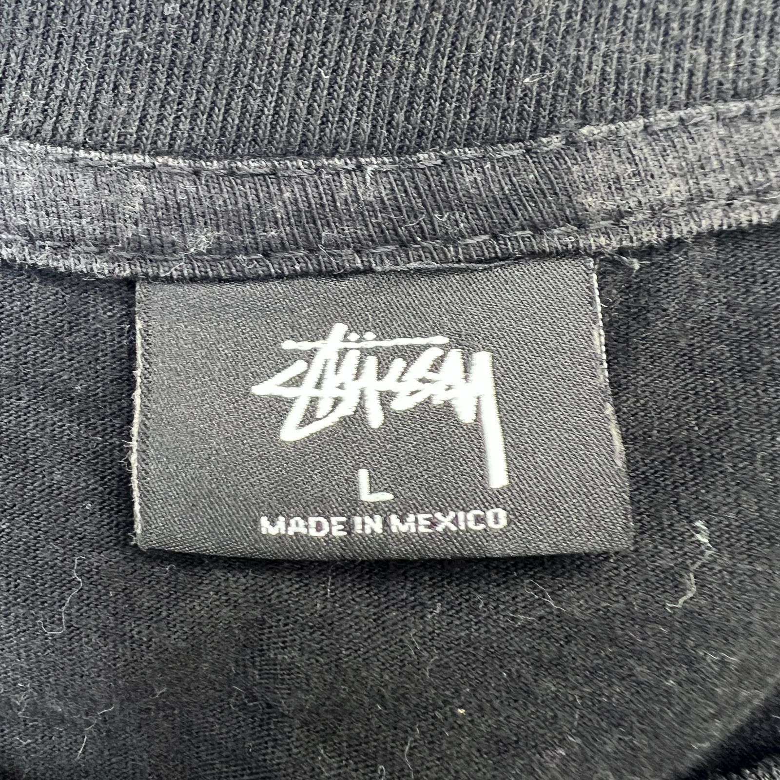 ステューシー STUSSY ブラック 両面プリント 半袖 Tシャツ レディース
