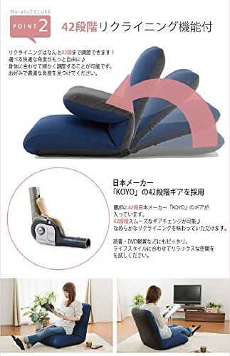  セルタン 座椅子 低反発 和楽チェア BIG ダリアンレッド 背リクライニング A 520-2-563 RD その他 フェイスケア