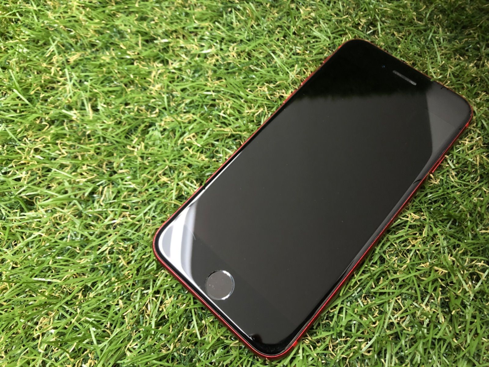 在庫処分品価格【中古】apple　iPhoneSE2 64GB　SE第2世代　プロダクトレッド　simフリー 傷あり 【管理番号：MER-108】