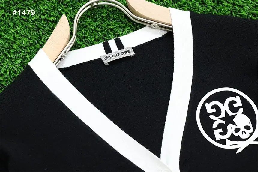 スカルロゴ ベーシックカーディガン