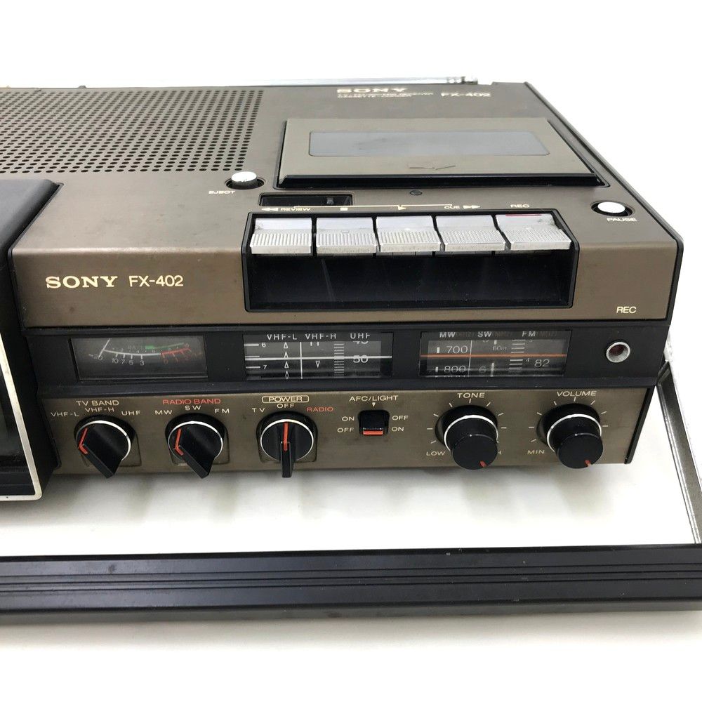 SONY ソニー FX-402 テレビ付きラジカセ 1977年製 ※ラジオのみ動作OK - メルカリ