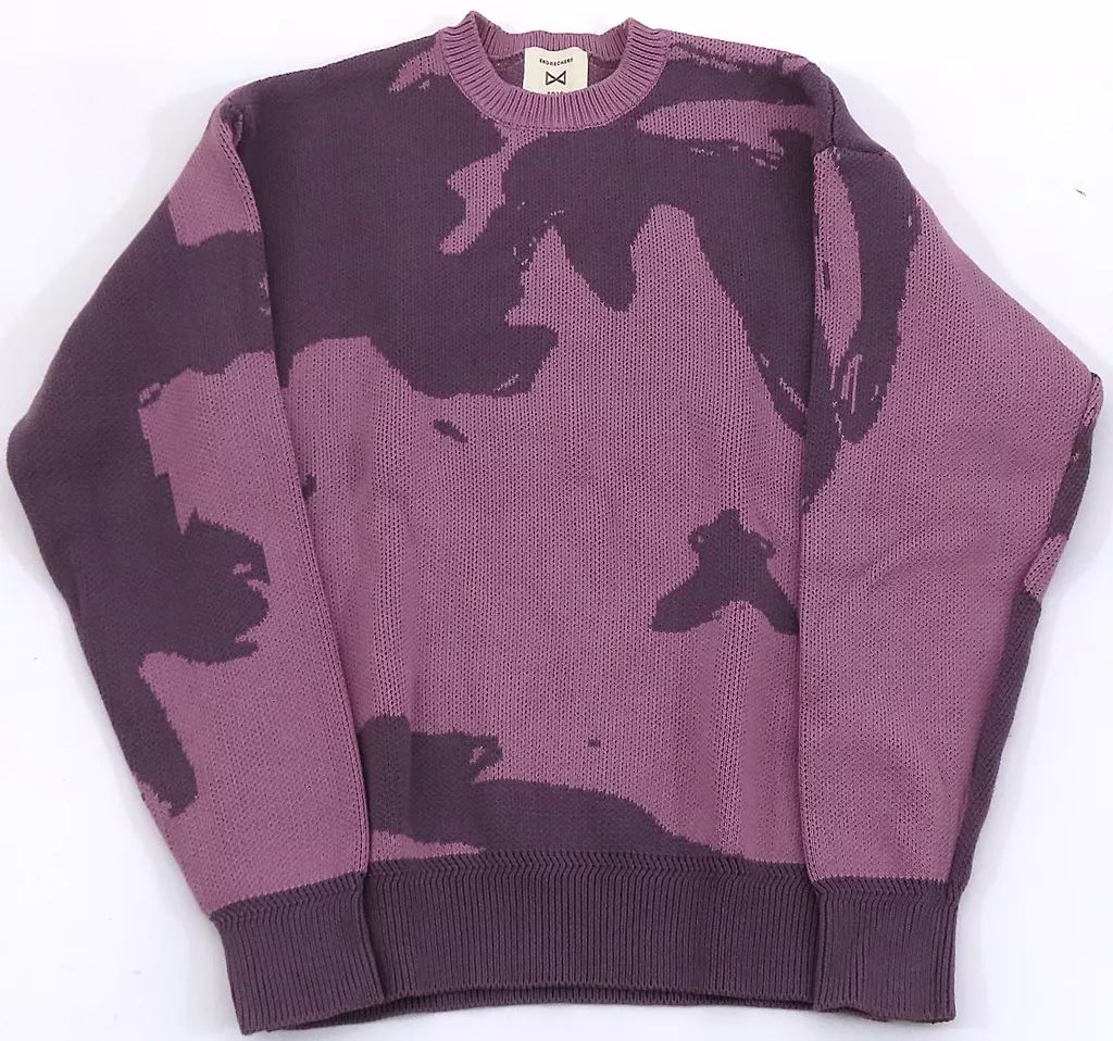 ENDRECHERI ZOZO セーター ニット コラボ 堂本剛 パープル 美品 ENDRECHERI.（エンドリケリー）の「OUR CONTINENT KNIT（ニット