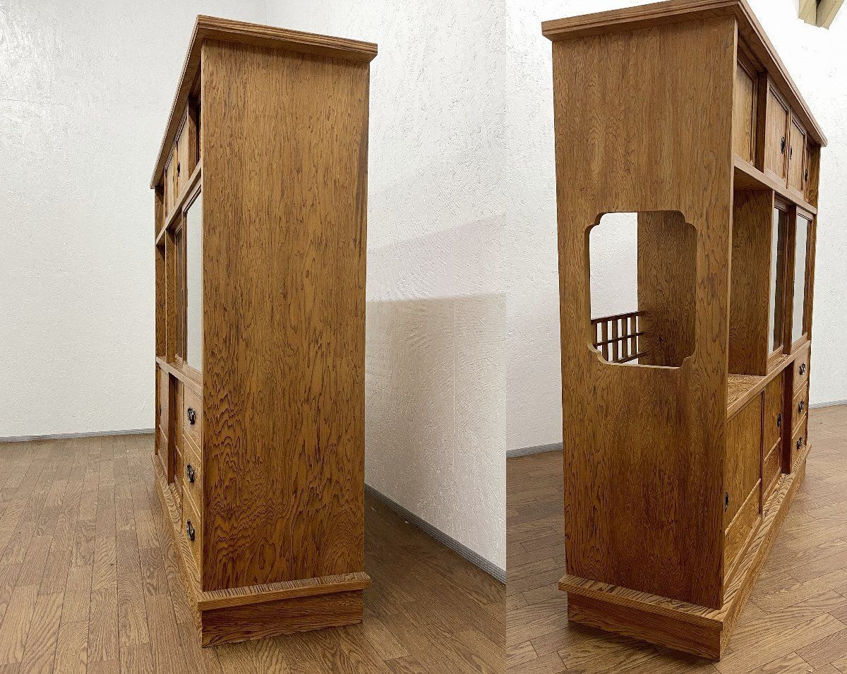 屋久杉 茶棚 キャビネット 飾り棚 茶箪笥 和家具 屋久杉 茶箪笥 飾り棚