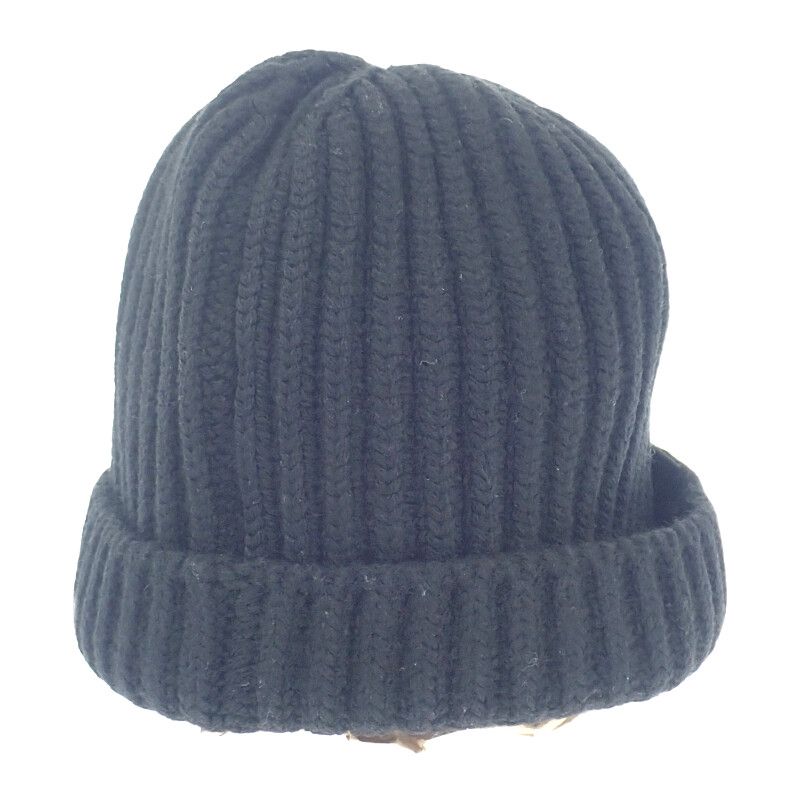 プラダ PRADA シェーカー ギャバジンxウール M UMD446_1WTO_F0002_S_202 ニットキャップ ウール ナイロン ブラック メンズ ABランク